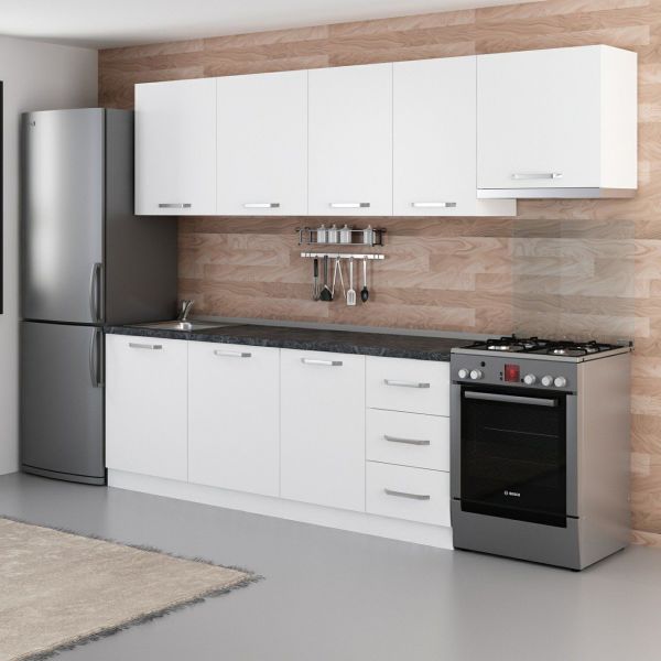 Minar 275 Cm Mutfak Dolabı Beyaz 275-B7