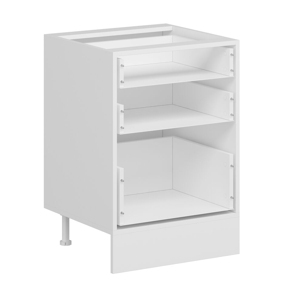 Alvinka Mutfak Modül Mbr_B Alt 3Ç1B2K 60Cm Dolap Beyaz Beyaz Mdf