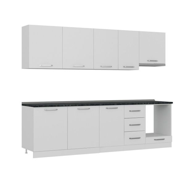 Minar 275 Cm Mutfak Dolabı Beyaz 275-B8