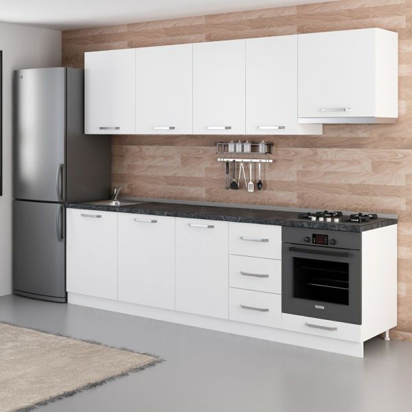 Minar 275 Cm Mutfak Dolabı Beyaz 275-B8