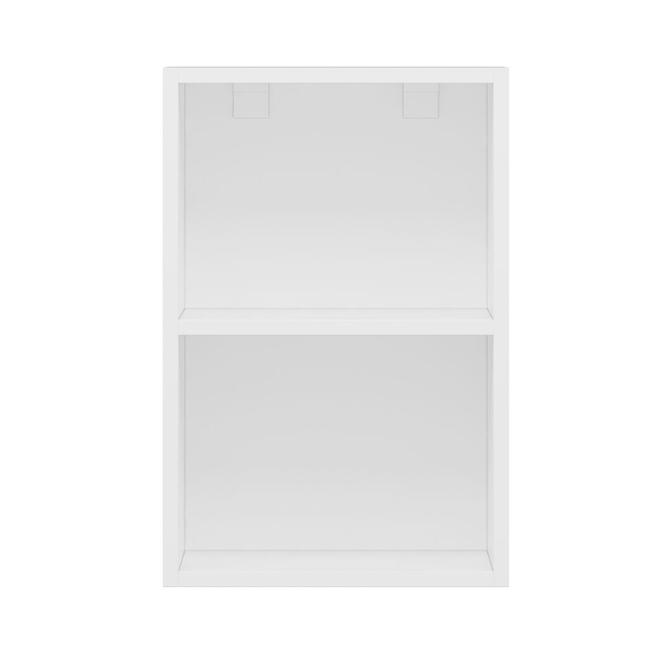 Alvinka Mutfak Modül Mbr_A Üst 1Dk1R 40-H60Cm Dolap Cam Beyaz Antrasit