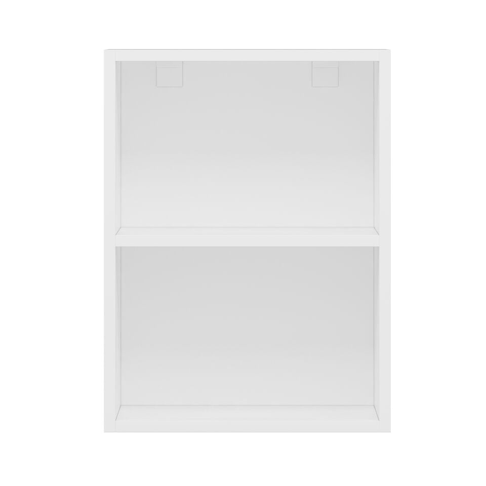 Alvinka Mutfak Modül Mbr_A Üst 1Dk1R 45-H60Cm Dolap Cam Beyaz Antrasit