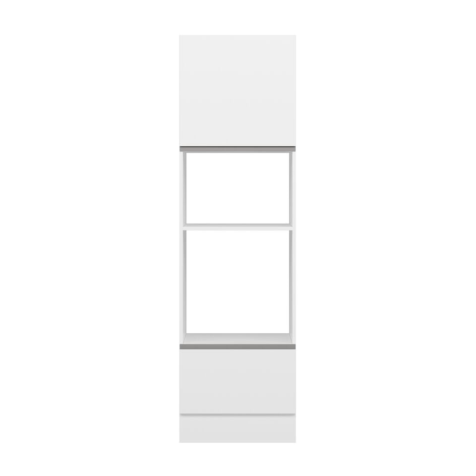 Alvinka Mutfak Modül J Kulp 60-H210Cm Boy Ankastre Dolabı Beyaz