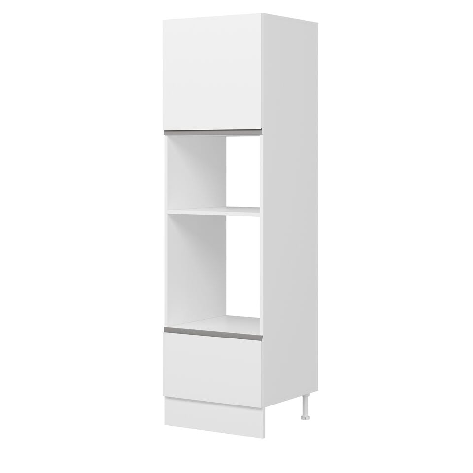 Alvinka Mutfak Modül J Kulp 60-H210Cm Boy Ankastre Dolabı Beyaz