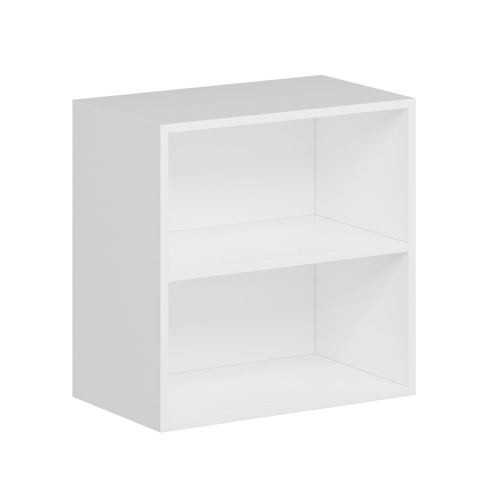 Alvinka Mutfak Modül Mbr_A Üst 1Dk1R 60-H60Cm Dolap Cam Beyaz Antrasit