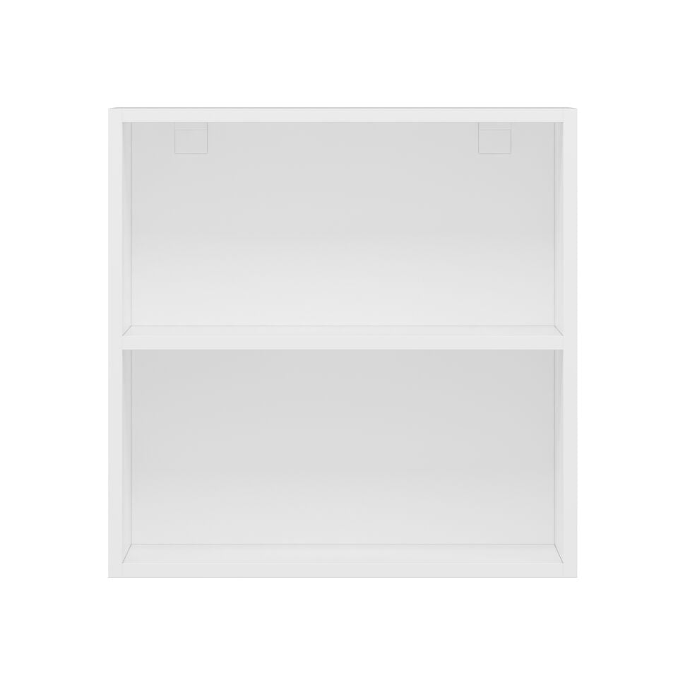 Alvinka Mutfak Modül Mbr_A Üst 1Dk1R 60-H60Cm Dolap Cam Beyaz Antrasit