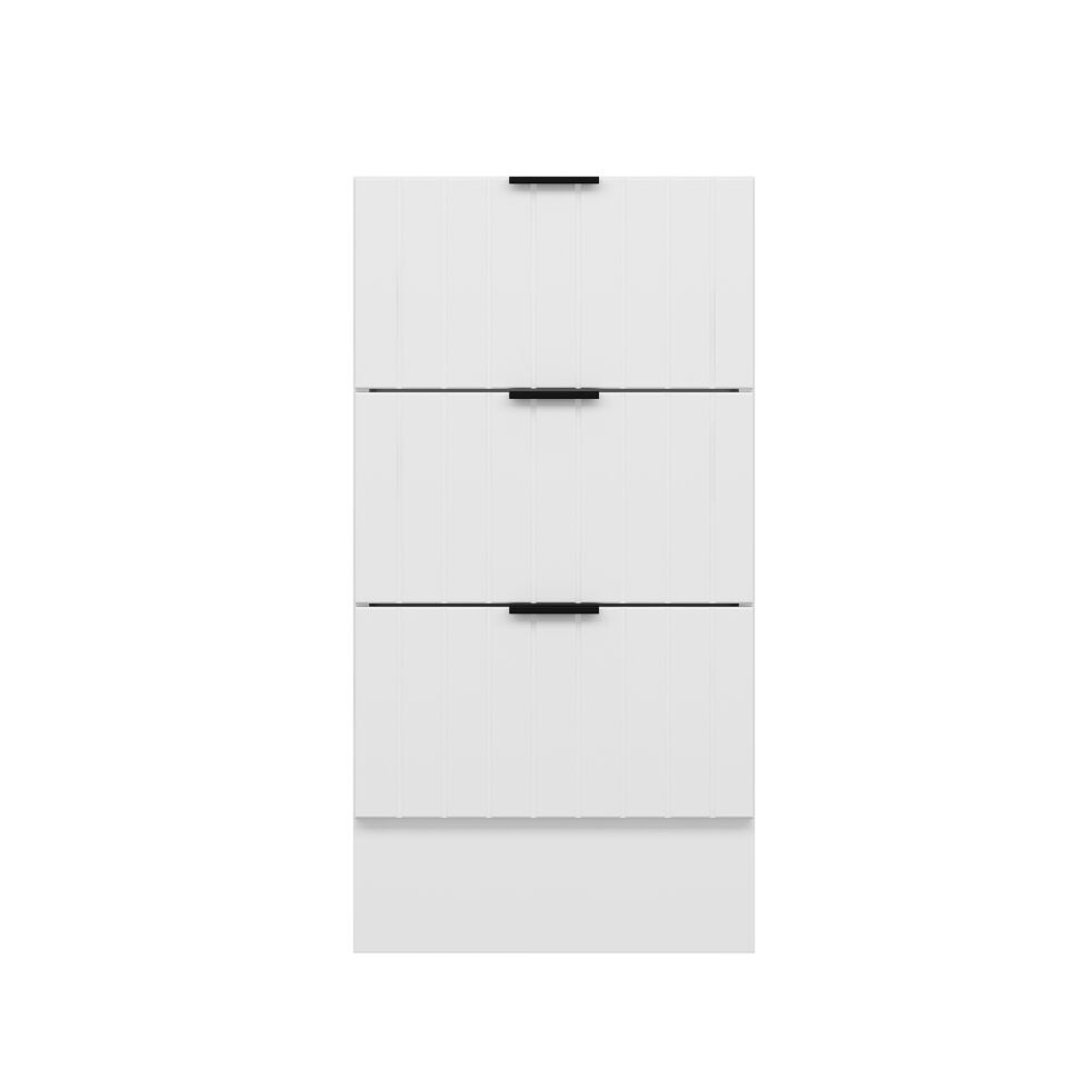 Alvinka Mutfak Modül Mbr_B Alt 3Ç 45Cm Dolap Beyaz Beyaz Mdf