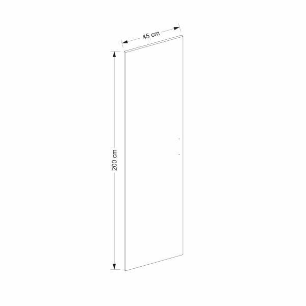 Kale Düz Kapak Antrasit 210CM - 3\'Lü Kapak