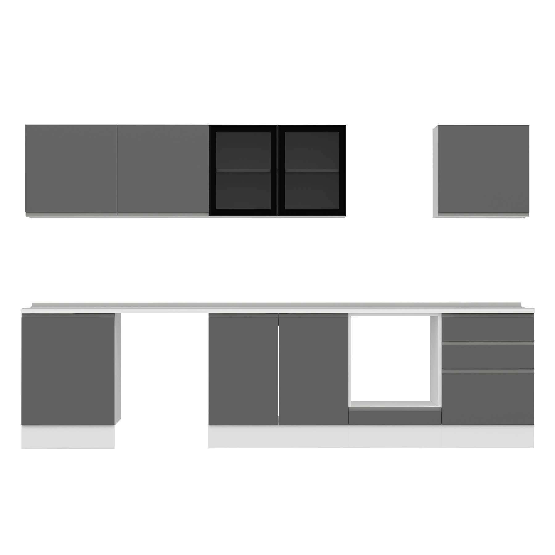 Alvinka 320X210 Cm High Gloss Mutfak Dolabı M-E80S60S60-3 High