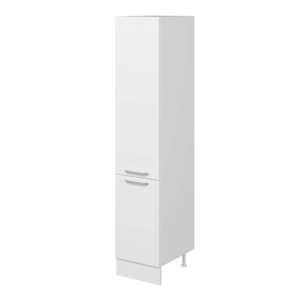 Alvinka Mutfak Modül Duz 45-H222Cm Boy Dolabı Beyaz Beyaz Mdf