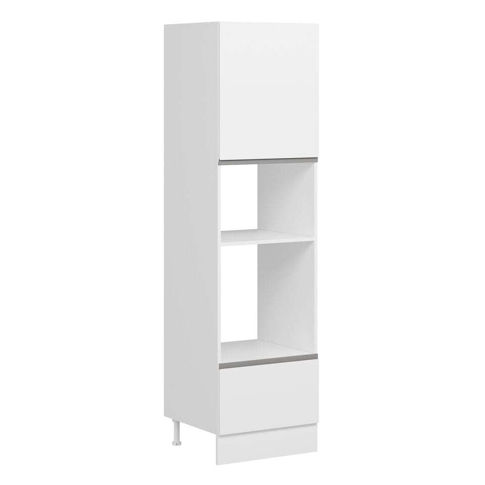 Alvinka Mutfak Modül J Kulp 60-H222Cm Boy Ankastre Dolabı Beyaz