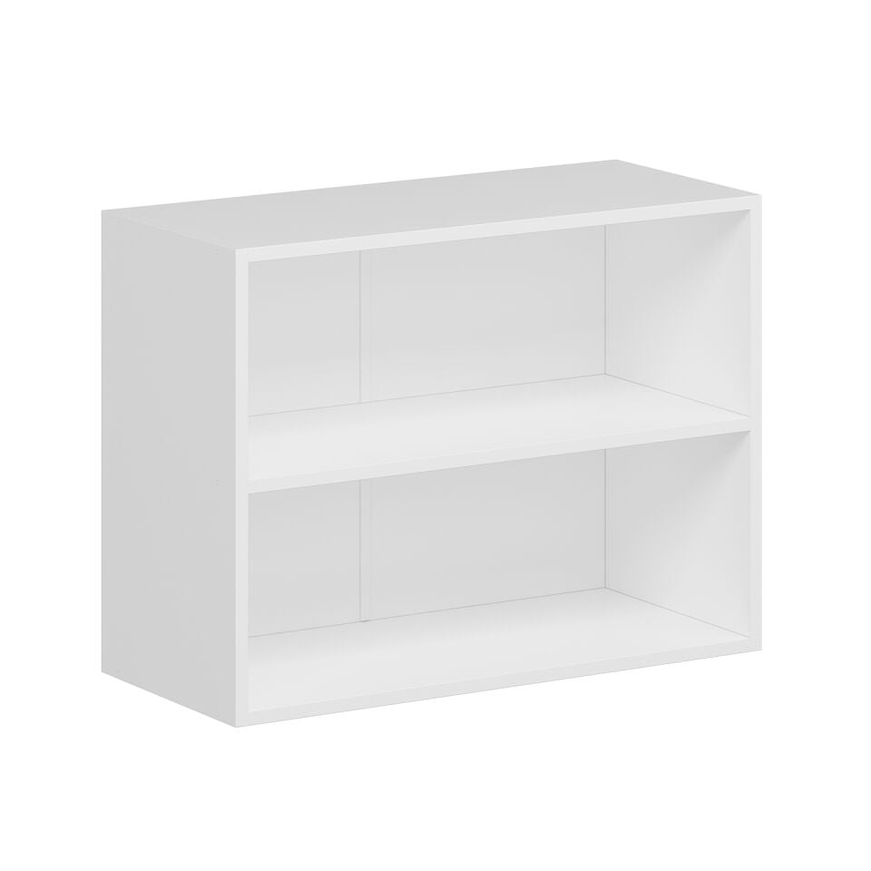 Alvinka Mutfak Modül Mbr_A Üst 2Yk1R 80-H60Cm Dolap Cam Beyaz Antrasit