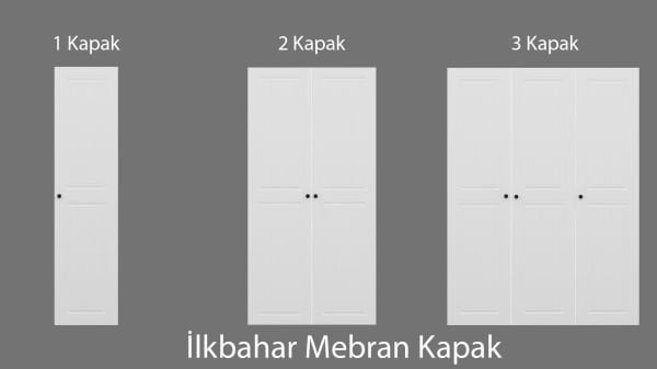 Kale İlkbahar Mebran Kapak Beyaz 210CM - 3\'Lü Kapak