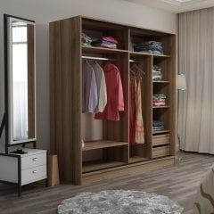 Minar Kale210Y 2K Sürgülü Dolap 220G - Dore Dore Royalmermer
