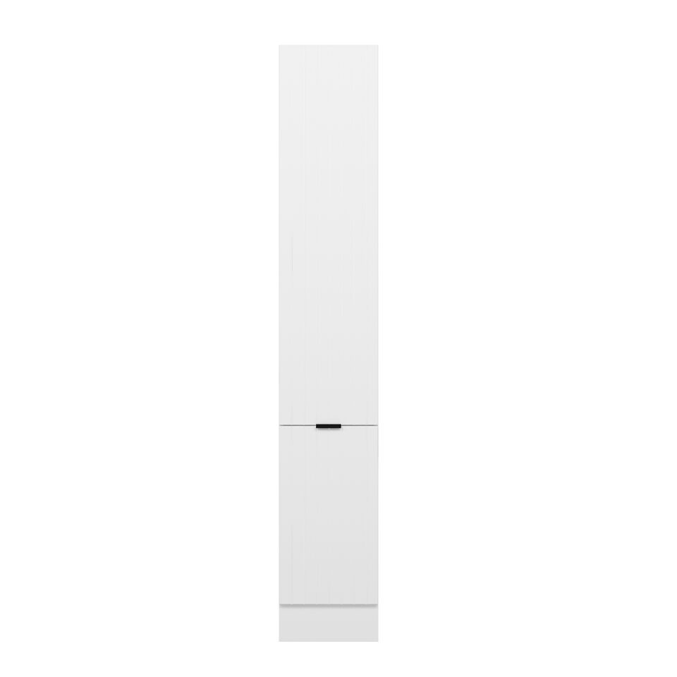 Alvinka Mutfak Modül Mbr_B 40-H240Cm Boy Dolabı Beyaz Beyaz Mdf