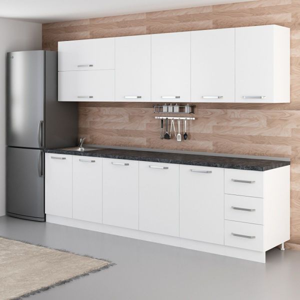 Minar 280 Cm Mutfak Dolabı Beyaz 280-B1