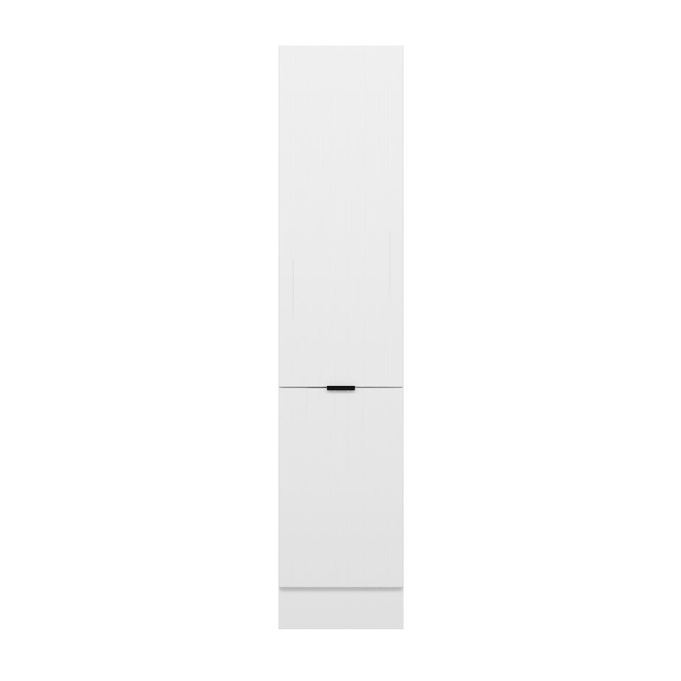 Alvinka Mutfak Modül Mbr_B 45-H210Cm Boy Dolabı Beyaz Beyaz Mdf