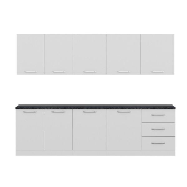 Minar 280 Cm Mutfak Dolabı Beyaz 280-B2