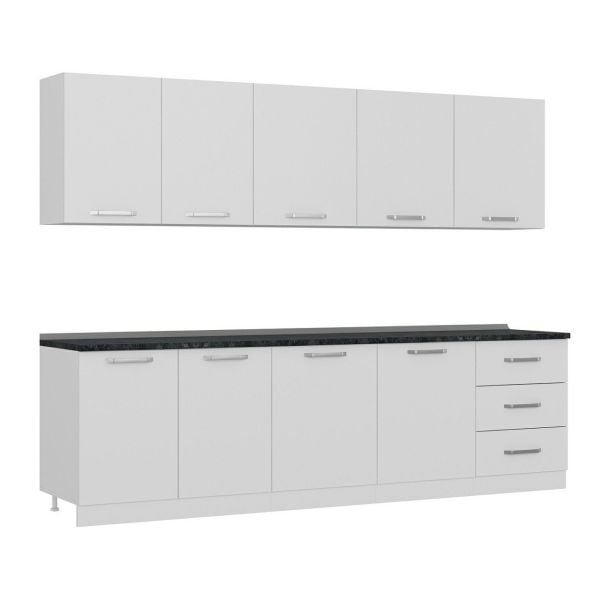 Minar 280 Cm Mutfak Dolabı Beyaz 280-B2