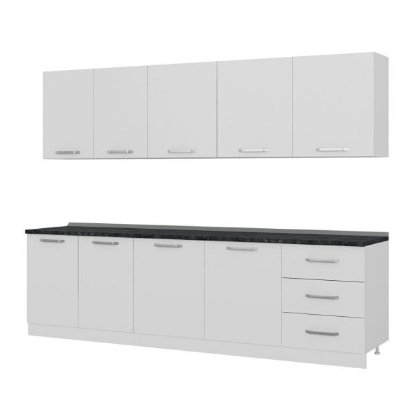 Minar 280 Cm Mutfak Dolabı Beyaz 280-B2