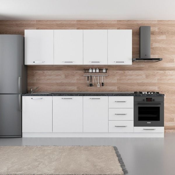 Minar 280 Cm Mutfak Dolabı Beyaz 280-B3