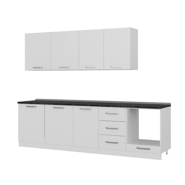 Minar 280 Cm Mutfak Dolabı Beyaz 280-B3