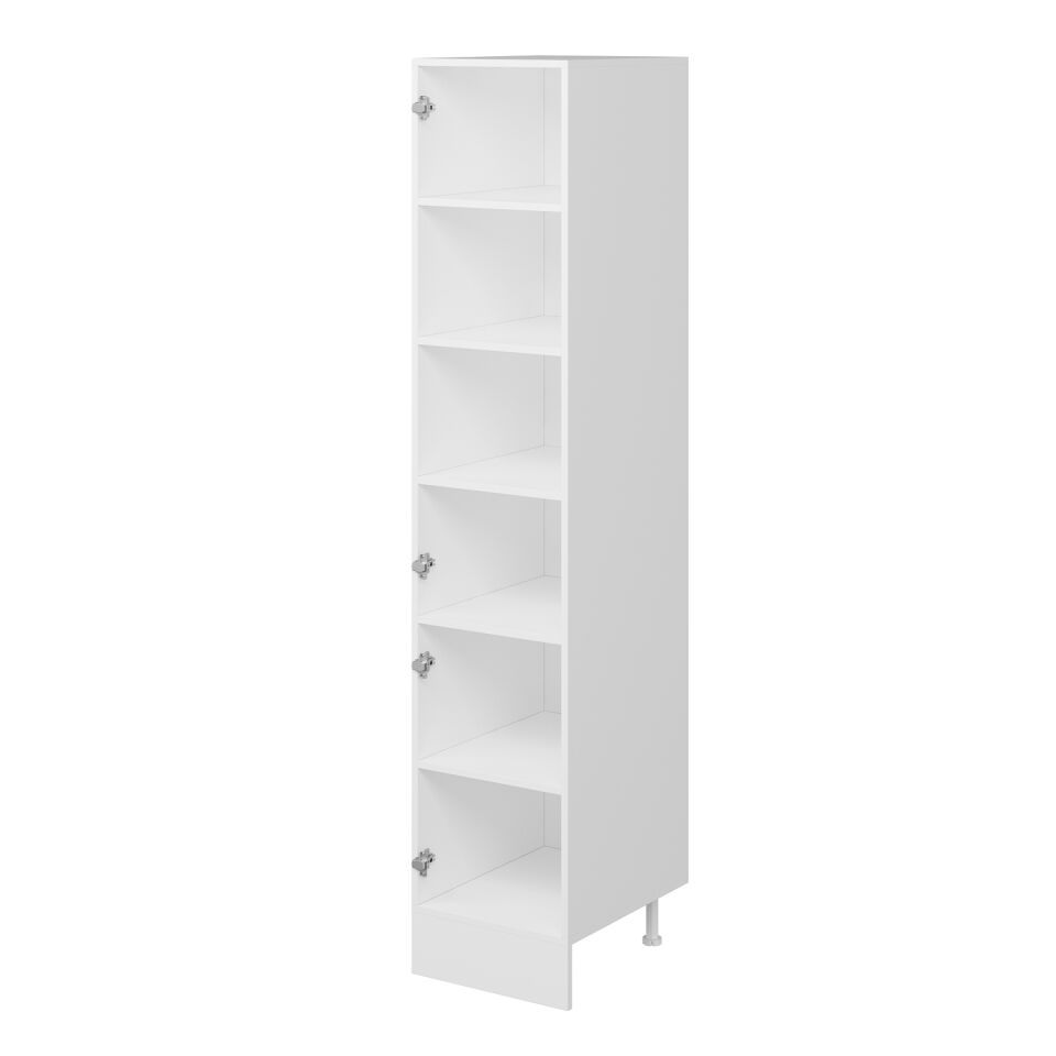 Alvinka Mutfak Modül Mbr_B 45-H222Cm Boy Dolabı Beyaz Beyaz Mdf