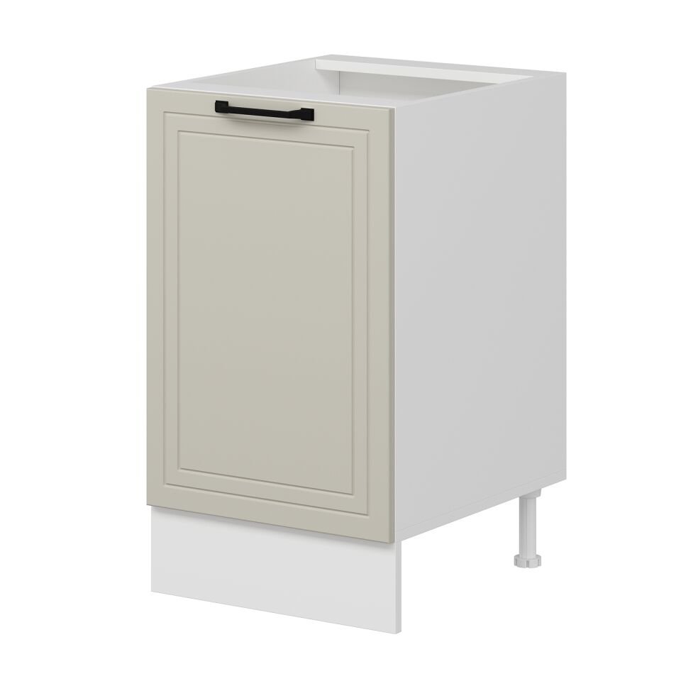 Alvinka Mutfak Modül Mbr_A Alt 1K1R 50Cm Dolap Beyaz Kumtaşı