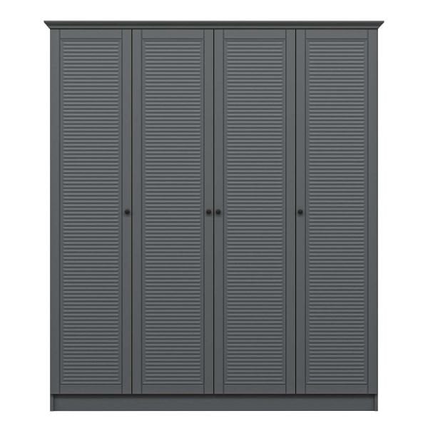 Kale 4 Kapaklı 2Ç Taçlı Dolap Antrasit Mebran Panjur Antrasit