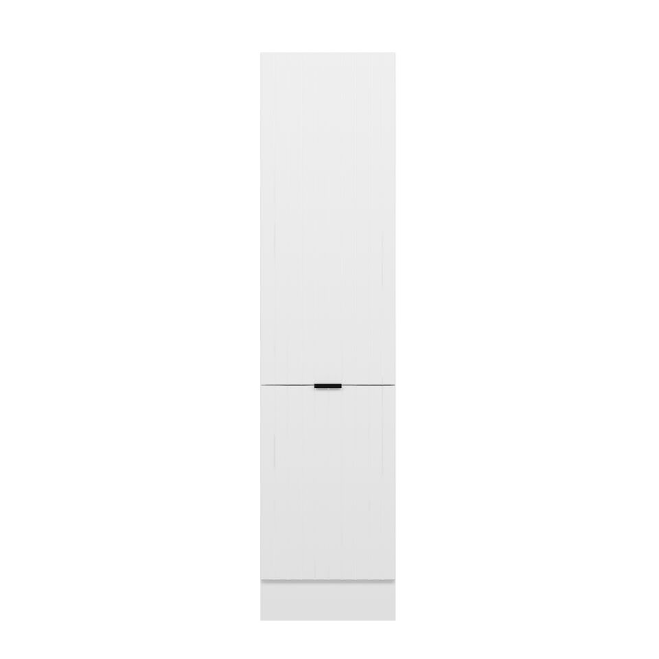 Alvinka Mutfak Modül Mbr_B 50-H210Cm Boy Dolabı Beyaz Beyaz Mdf