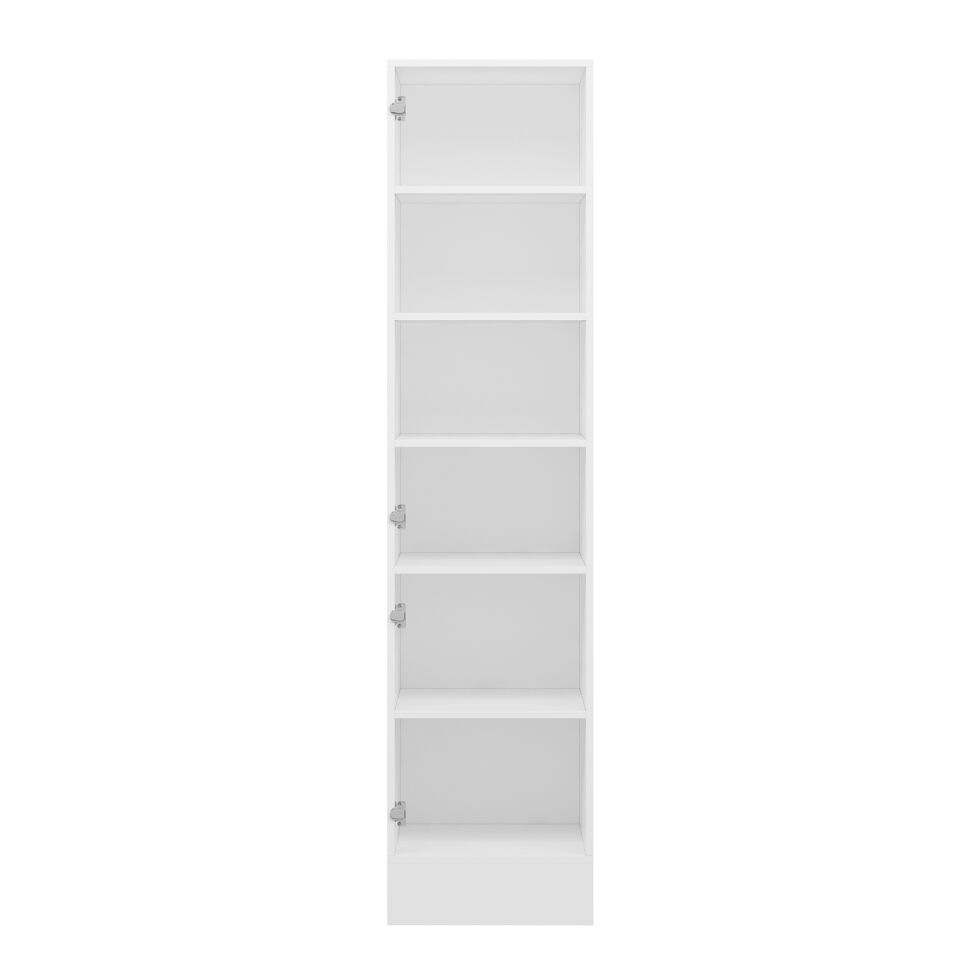 Alvinka Mutfak Modül Mbr_B 50-H210Cm Boy Dolabı Beyaz Beyaz Mdf