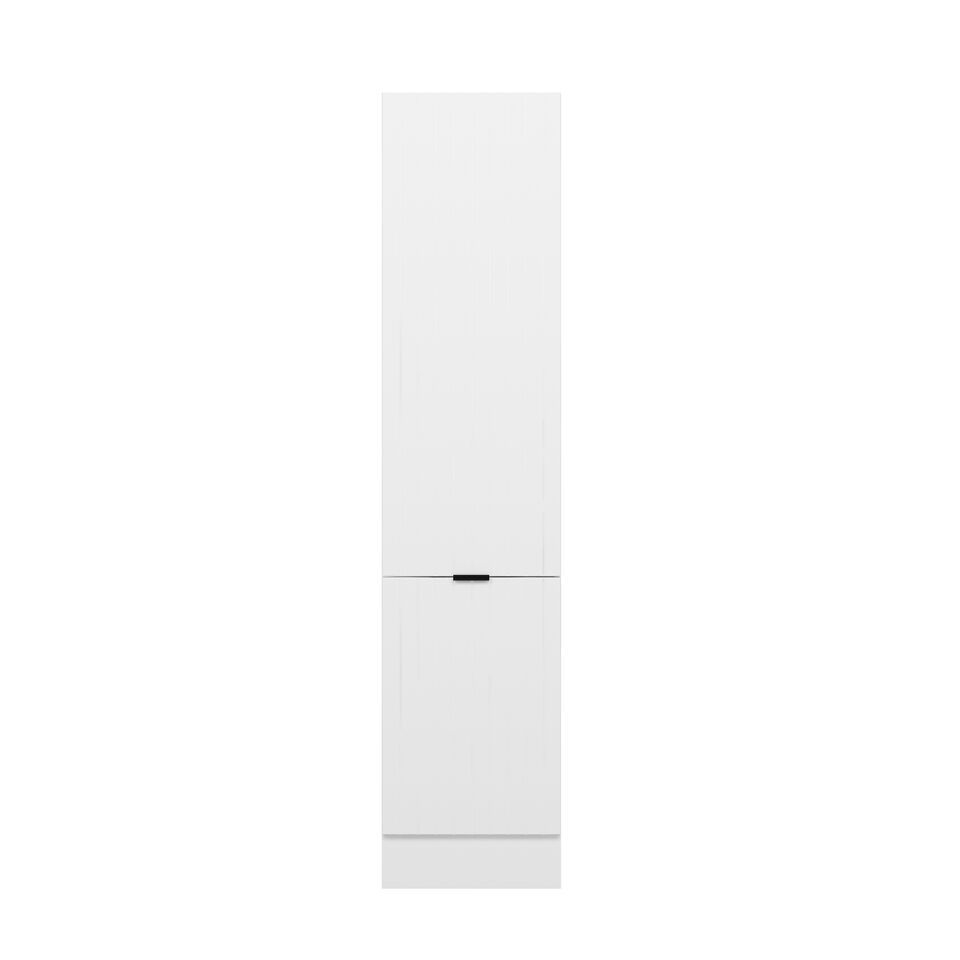 Alvinka Mutfak Modül Mbr_B 50-H222Cm Boy Dolabı Beyaz Beyaz Mdf