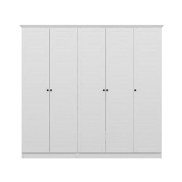 Kale 5 Kapaklı 2Ç Taçlı Dolap Beyaz Mebran Panjur Beyaz