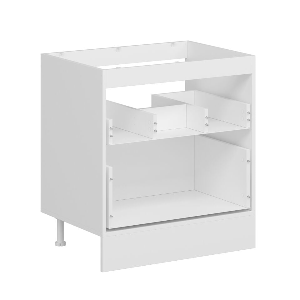 Alvinka Mutfak Modül Mbr_A Alt 2Ç 80Cm Evye Dolap Beyaz Kumtaşı