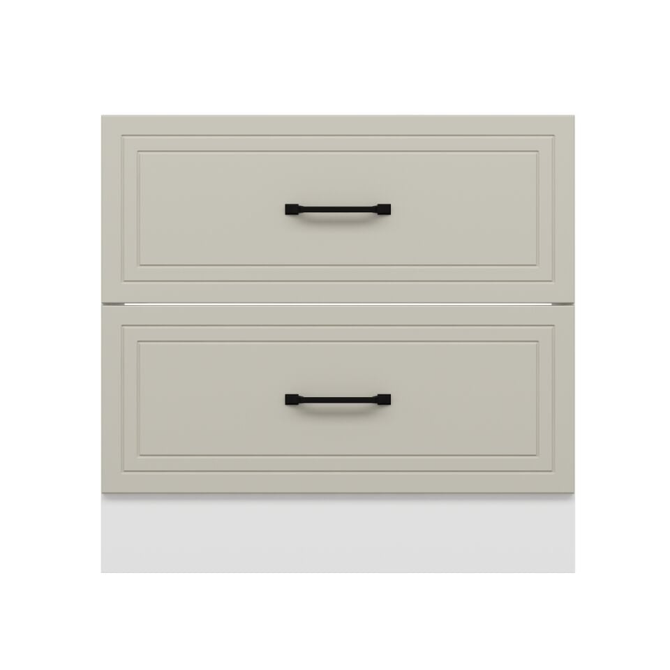 Alvinka Mutfak Modül Mbr_A Alt 2Ç 90Cm Evye Dolap Beyaz Kumtaşı