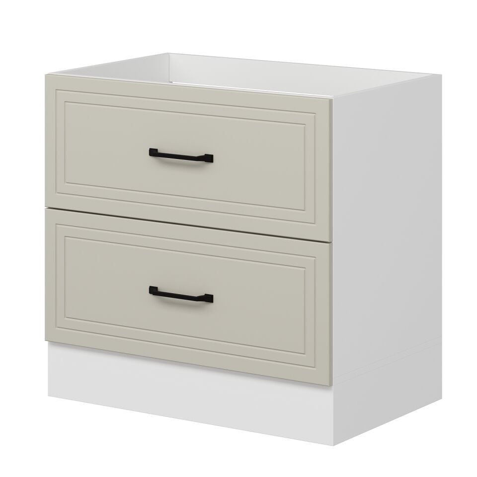 Alvinka Mutfak Modül Mbr_A Alt 2Ç 90Cm Evye Dolap Beyaz Kumtaşı