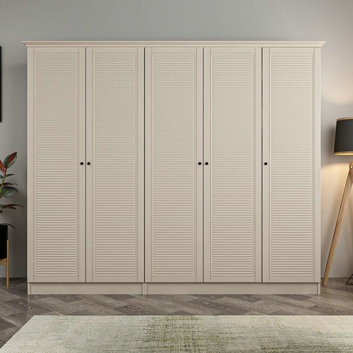 Kale 5 Kapaklı 2Ç Taçlı Dolap Kumtaşı Mebran Panjur Kumtaşı