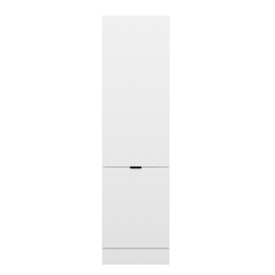 Alvinka Mutfak Modül Mbr_B 60-H222Cm Boy Dolabı Beyaz Beyaz Mdf