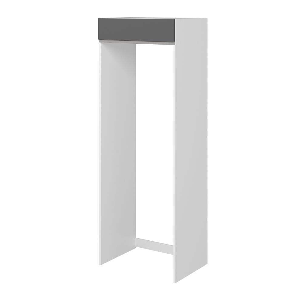 Alvinka Mutfak Modül J Kulp 90-H222Cm Buz Dolabı Antrasit Mdf