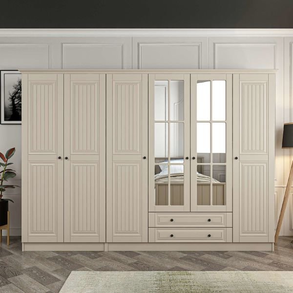 Kale 6 Kapaklı 2Ç Taçlı Dolap Kumtaşı Mebran İlkbahar Kumtaşı