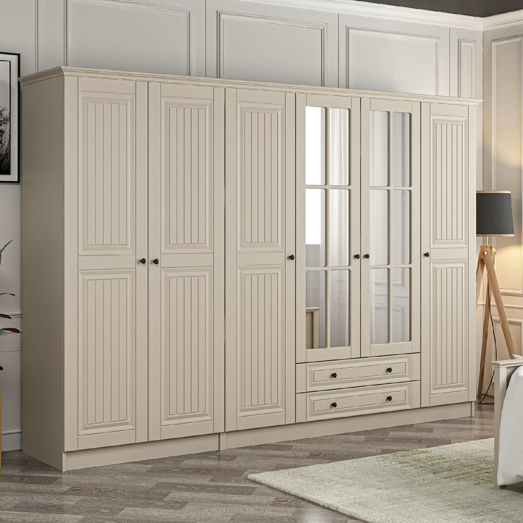 takaページ Kale 6 Kapaklı 2Ç Taçlı Dolap Kumtaşı Mebran İlkbahar Kumtaşı