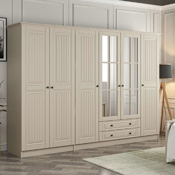 Kale 6 Kapaklı 2Ç Taçlı Dolap Kumtaşı Mebran İlkbahar Kumtaşı