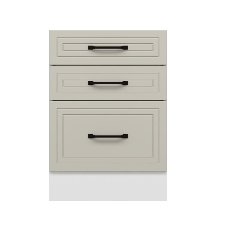 Alvinka Mutfak Modül Mbr_A Alt 3Ç1B2K Nray 60Cm Dolap Beyaz Kumtaşı