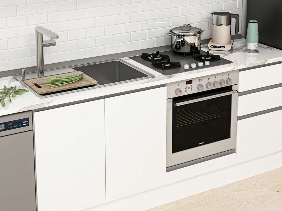 Alvinka 290X210 Cm High Gloss Mutfak Dolabı Mb-E80B40S50-1 High Gloss | Beyaz - Mdf