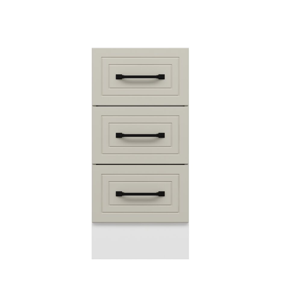 Alvinka Mutfak Modül Mbr_A Alt 3Ç 40Cm Dolap Beyaz Kumtaşı