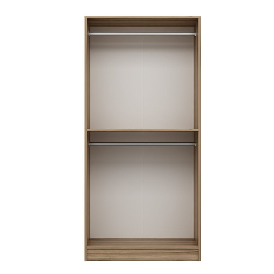 Nisa 2 Kapaklı Dolap Dore Reflekte Cam