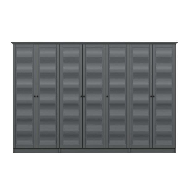 Kale 7 Kapaklı 2Ç Taçlı Dolap Antrasit Mebran Panjur Antrasit