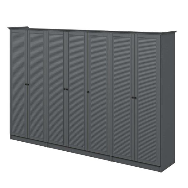 Kale 7 Kapaklı 2Ç Taçlı Dolap Antrasit Mebran Panjur Antrasit