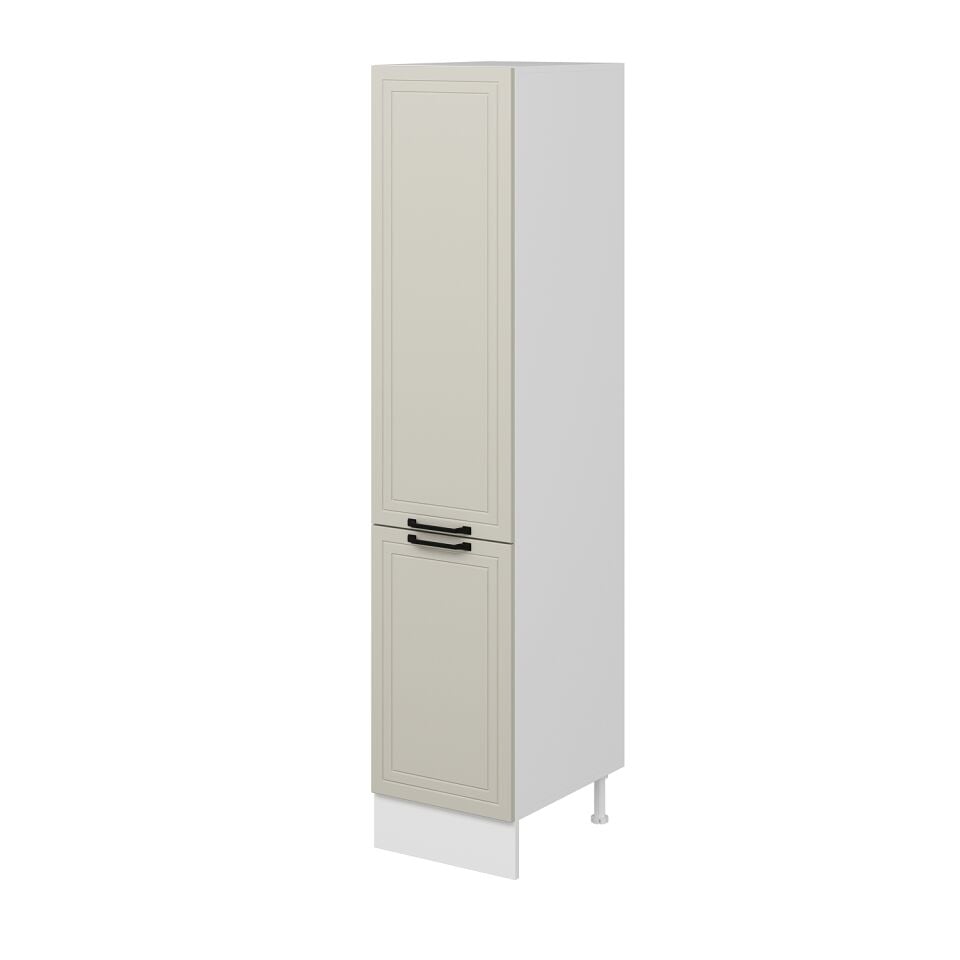 Alvinka Mutfak Modül Mbr_A 45-H210Cm Boy Dolabı Beyaz Kumtaşı