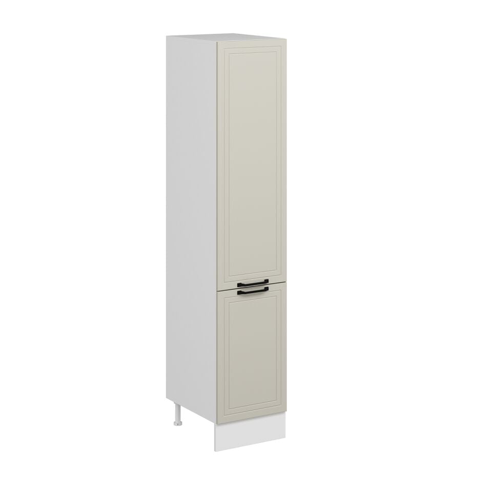 Alvinka Mutfak Modül Mbr_A 45-H222Cm Boy Dolabı Beyaz Kumtaşı